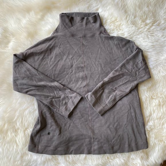 Lululemon Principal Dancer Funnel Neck Sweater in Lunar Rock - Picture 4 of 6